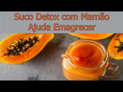 Suco Detox com Mamão ajuda Emagrecer