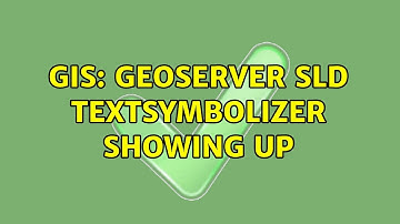 GIS: Geoserver SLD TextSymbolizer showing up
