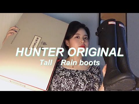 Hunter Rain Boots REVIEW/헌터 오리지날 톨 레인부츠/싸게사는 법/착샷/사이즈 팁/ 여름장마/Sobaek소백