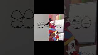 Drawing With Caine And Pomni: Original Vs Animation (The Amazing Digital Circus Animation) @Fash