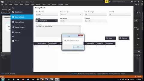 Program Aplikasi Persedian Barang VB.NET C# Mysql