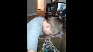 Waylon opening Easter present 2016