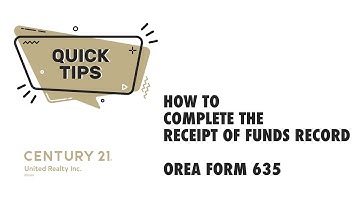 How to Complete the Receipt of Funds Record