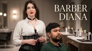 💈(ASMR) Barber Diana’s Luxury Haircut & Shave Experience