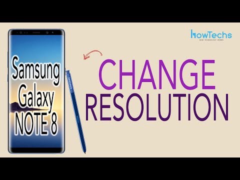 Samsung Galaxy Note 8-화면 해상도 변경 및 전체 화면 앱 설정 방법