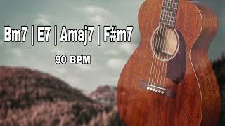 Acoustic Guitar Loop Picking 90 BPM [ Bm7 E7 Amaj7 F#m7 ]