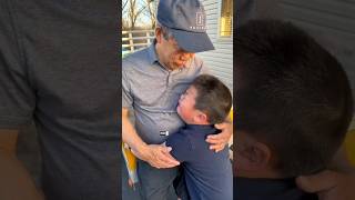 Little boy doesn't play when it comes to his grandpa and it's just beautiful... ❤️