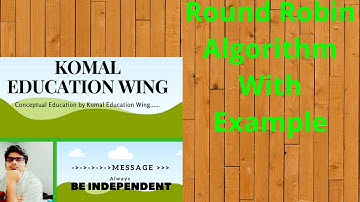 Scheduling Algorithm || Round Robin Scheduling Algorithm with Example || In Hindi