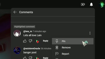 youtube pinned comment bug