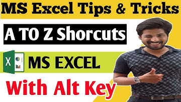 Top 26 Excel Shortcut Keys | Excel A TO Z Shortcuts With ALT Keys || Excel Shortcuts Keys
