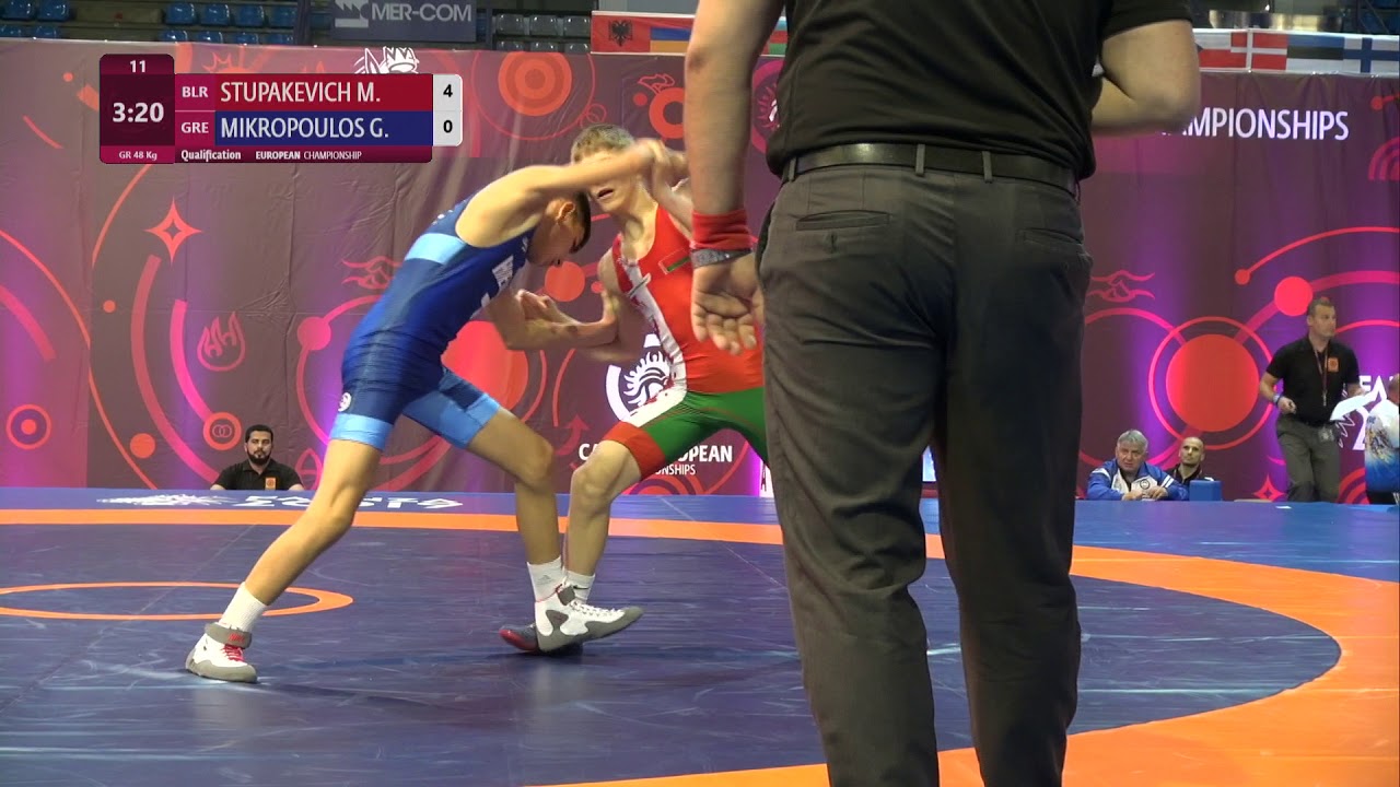 Qual. GR - 48 kg: M. STUPAKEVICH (BLR) v. G. MIKROPOULOS (GRE)
