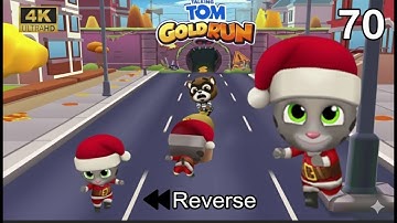 Talking Tom Gold Run Update Boos Fight 4K Part 70 UHD 60 FPS (Fullscreen) Reverse