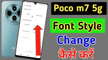 Poco m7 5g font style change | Poco m7 5g me font kaise change kare | Poco m7 5g font setting