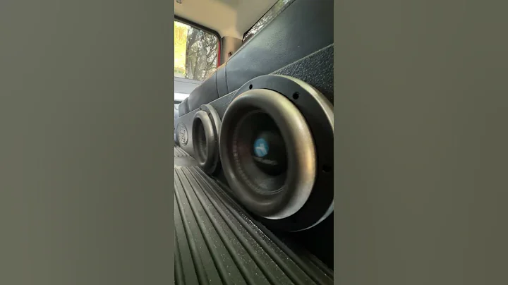 2 NEMESIS 8inch subwoofers on my 2021 ford f150 XLT #soundsystem #subs #System #fordcrewcab