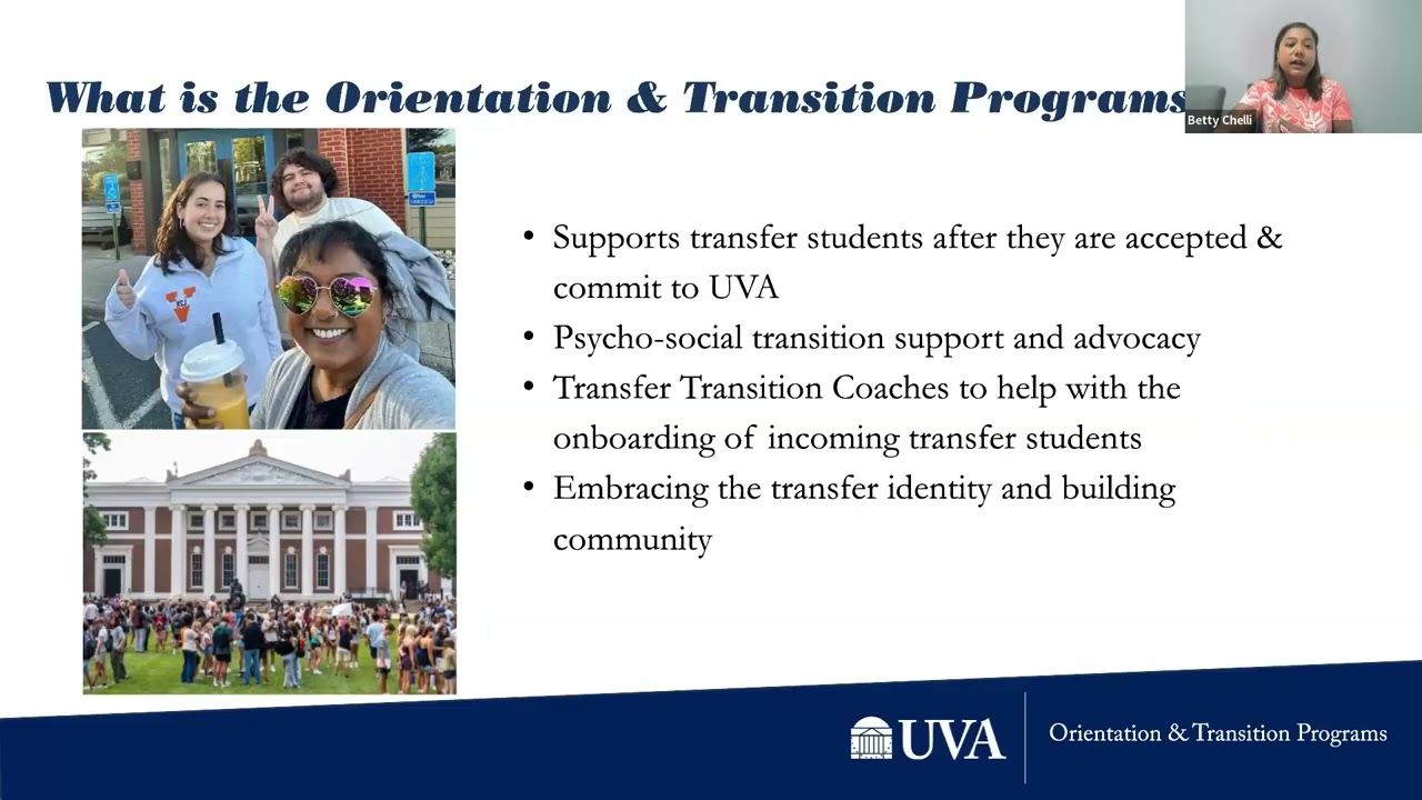 2025 Wednesday Webinar Series: Transfer Transition