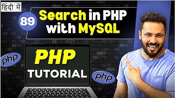 Php Tutorial in Hindi #89 Search data in Mysql database Table | PDO