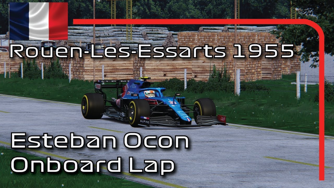 F1 2021 Rouen-Les-Essarts (1955) | Esteban Ocon Onboard