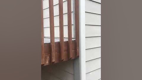 The effects of poor ledger board flashing