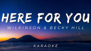 Here For You - Wilkinson & Becky Hill | KARAOKE VERSION