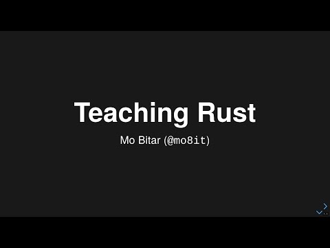Teaching Rust