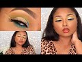 Lemon Lime cut crease and glossy lips makeup tutorial ft. Dossier