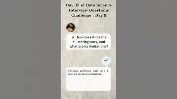 Data Science Interview Questions Challenge: Day 9/35 #shorts