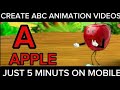 Create animation video on capcut | How to make alphabet videos for kids