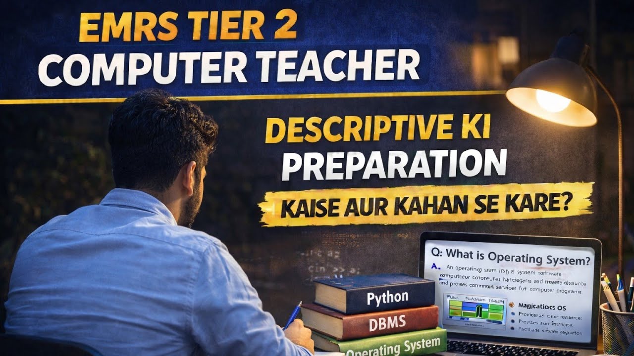 EMRS Tier 2 TGT PGT Computer Science Descriptive Preparation 🔥 | OPERATING SYSTEM 🖥️📘 || 