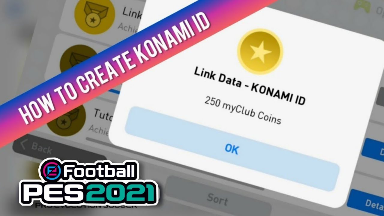Get 250 Coins By Linking Konami Id Pes 21 Mobile Youtube