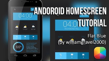 Flat Blue (by williamgravel2000) - Android Homescreen Tutorial
