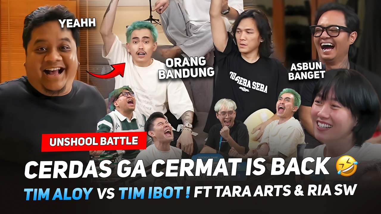TIM ALOY VS TIM IBOT KOCAK PARAH 🤣 CERDAS GA CERMAT IS BACK WITH TARA ARTS & RIA SW #MARAPTHON3