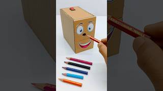 ऑटोमेटिक पेंसिल शार्पनर कैसे बनाएं || How To Make Pencil Sharpener Machine From Cardboard shorts