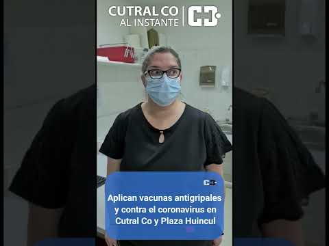 Aplican vacunas antigripales y contra el coronavirus en Cutral Co y Plaza Huincul.
