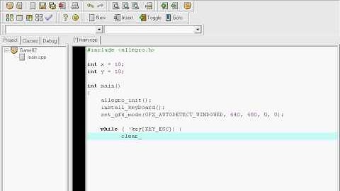 My First Game in Allegro C++