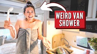 How I Shower Inside My Campervan (Off Grid Colorado)