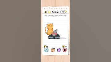 Brain Test Level 25 Tom is hungry again Answer