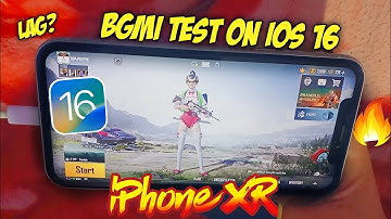 iPhone XR BGMI Test on iOS 16 Developer beta 5 🔥 Best iOS version?