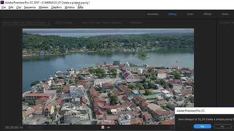 How to create a project in Adobe Premiere 1.1