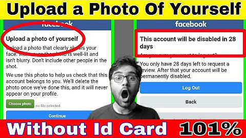 How To Solved Upload a Photo Of Yourself Facebook Problem | Upload a Photo Of Yourself
