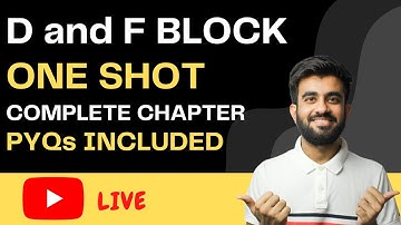 D and F Block One Shot | Most Detailed Session | NEET | Nitesh Devnani