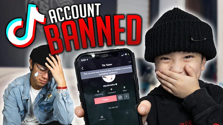 His Tiktok Account got BANNED!! *PRANK SUCCESSFUL!!*