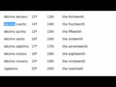 37 Sp 1 Unidad 5 Leccion 1 Ordinal Numbers Lessons Blendspace