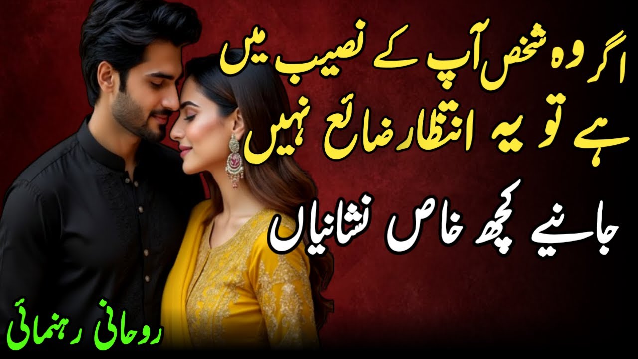 Agar Woh Shakhs Aap Ke Nasseb Mian Hai Tow Yeah Intizar Zaya Nahi | Khas Nishanyian | Shaikh Wisdom