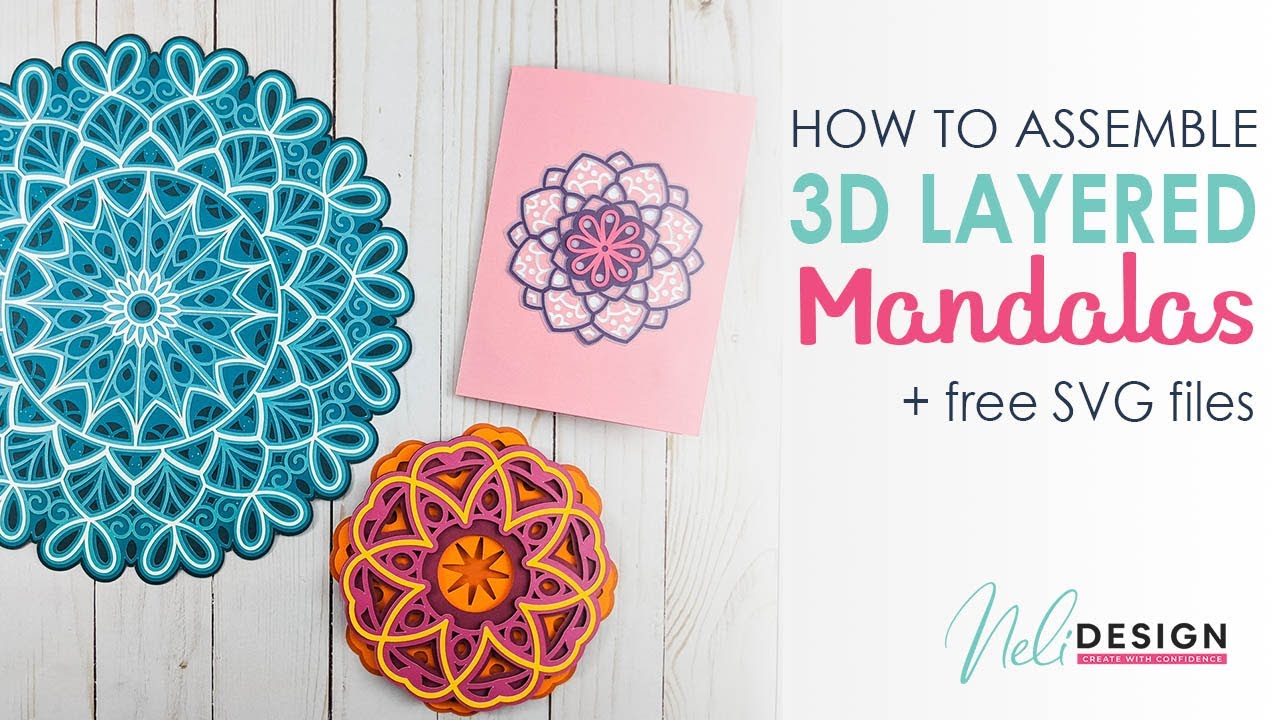 Download 3 Free Svg Files To Make 3d Mandalas Nelidesign SVG, PNG, EPS, DXF File