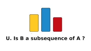 CodeForces : U.  Is B a subsequence of A