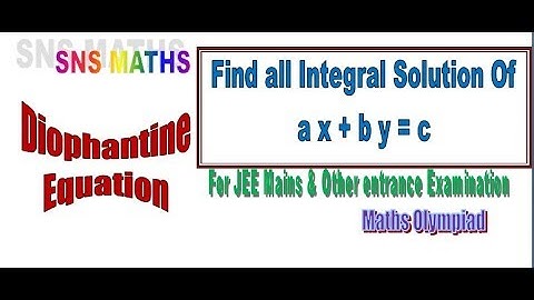 All Integral Solution of ax+ by = c / Diohantine Equation