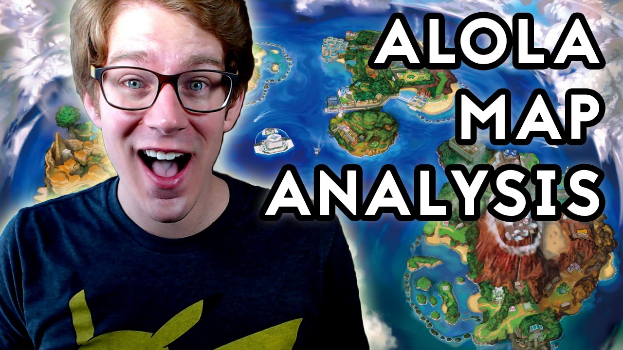 Pokemon Sun and Moon - FULL Alola Region Map Analysis 