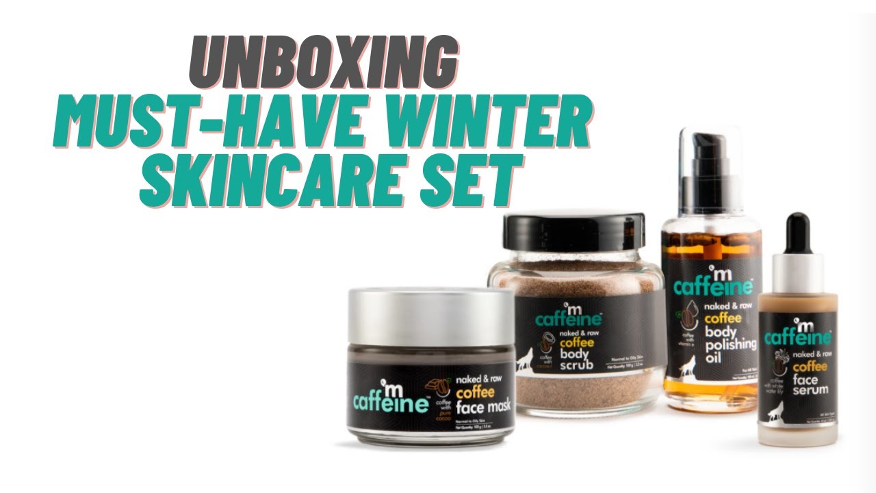 # UNBOXING # mCaffeine's - {Must-Have Winter Skincare Set} + Free 3 Products + Discount Coupon