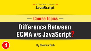 Difference Between ECMA vs JavaScript | JavaScript Tutorial for Beginners