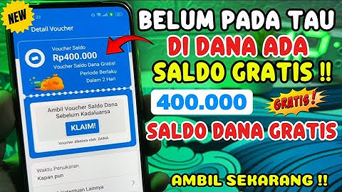 Buruan Klaim! Saldo Dana Gratis Langsung Dari Apk Dana | Cara Mendapatkan Saldo Dana Gratis 2025
